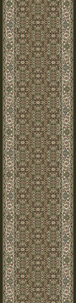 Hall & Stair Runners Ancient Garden 57011-3263 Black - Charcoal & Ivory - Beige Machine Made Rug