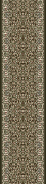 Hall & Stair Runner Rugs Ancient Garden 57011-3263 Black - Charcoal & Ivory - Beige Machine Made Rug