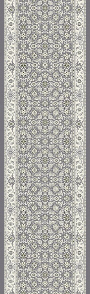 Hall & Stair Runners Ancient Garden 57011-5666 Lt. Grey - Grey & Ivory - Beige Machine Made Rug