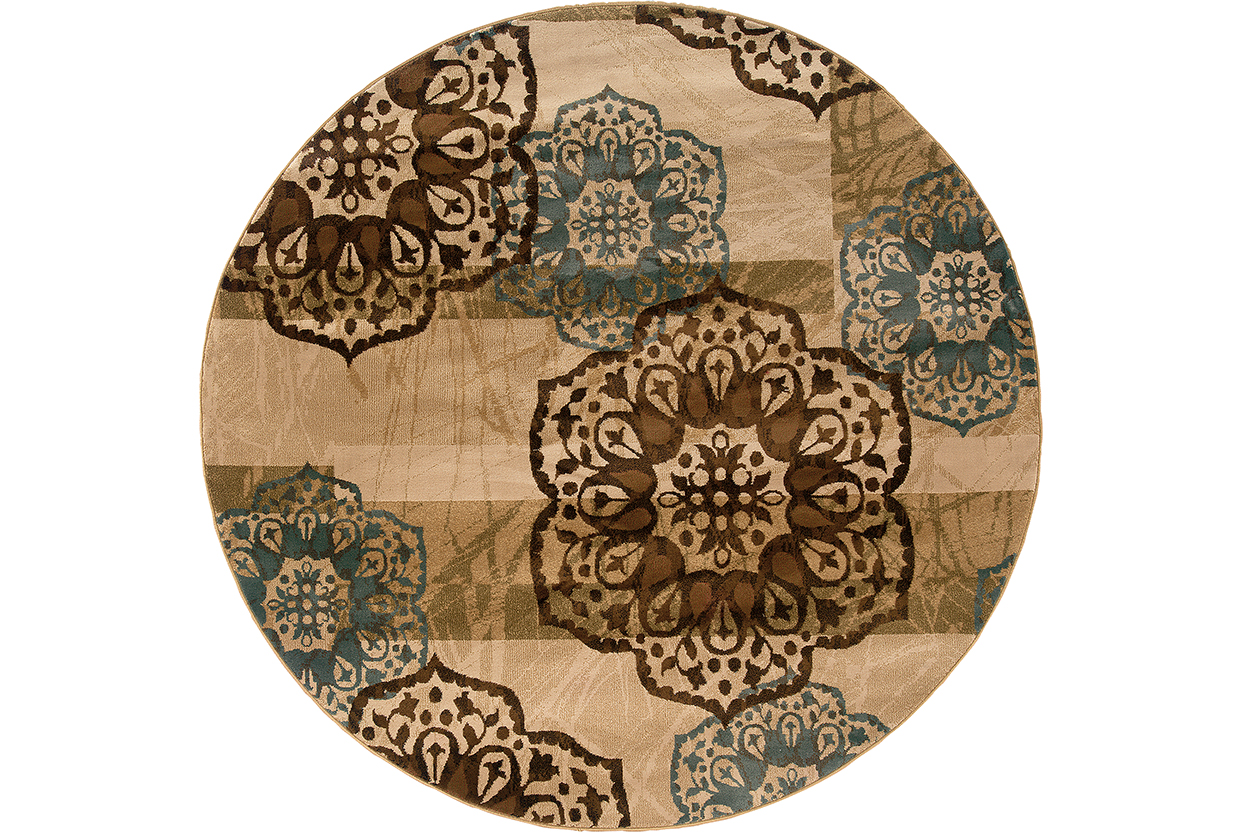 Contemporary & Modern Rugs HUDSON 2797C Ivory - Beige Machine Made Rug