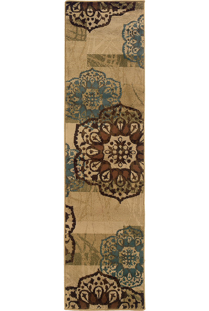 Contemporary & Modern Rugs HUDSON 2797C Ivory - Beige Machine Made Rug