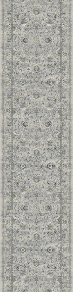 Hall & Stair Runners Ancient Garden 57126-9696 Lt. Grey - Grey Machine Made Rug