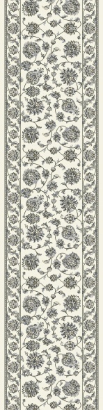 Hall & Stair Runners Ancient Garden 57365-6666 Ivory - Beige Machine Made Rug