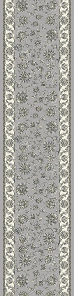 Hall & Stair Runner Rugs Ancient Garden 57365-9666 Lt. Grey - Grey & Ivory - Beige Machine Made Rug