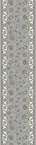 Hall & Stair Runners Ancient Garden 57365-9666 Lt. Grey - Grey & Ivory - Beige Machine Made Rug