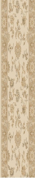 Hall & Stair Runner Rugs Brilliant 7226-121 Ivory - Beige Machine Made Rug