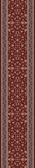 Hall & Stair Runners Brilliant 72284-331 Red - Burgundy & Medium Blue - Navy Machine Made Rug