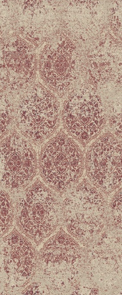 Hall & Stair Runner Rugs Brilliant 72413-600 Red - Burgundy & Ivory - Beige Machine Made Rug