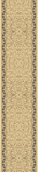 Hall & Stair Runners Legacy 58004-115 Ivory - Beige & Medium Blue - Navy Machine Made Rug