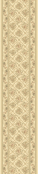 Hall & Stair Runner Rugs Legacy 58018-100 Ivory - Beige Machine Made Rug