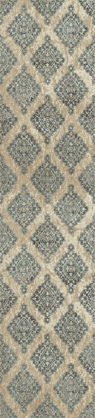 Hall & Stair Runner Rugs Melody 985015-117 Lt. Blue - Blue & Camel - Taupe Machine Made Rug