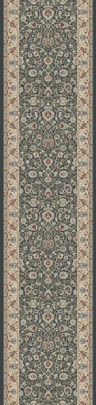 Hall & Stair Runner Rugs Melody 985022-558 Medium Blue - Navy & Ivory - Beige Machine Made Rug