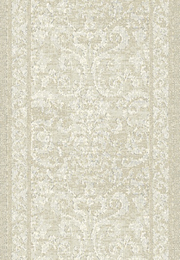 Hall & Stair Runner Rugs Mysterio 1217-101 Ivory - Beige Machine Made Rug