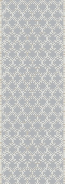 Hall & Stair Runners Yazd 2816-910 Lt. Grey - Grey Machine Made Rug