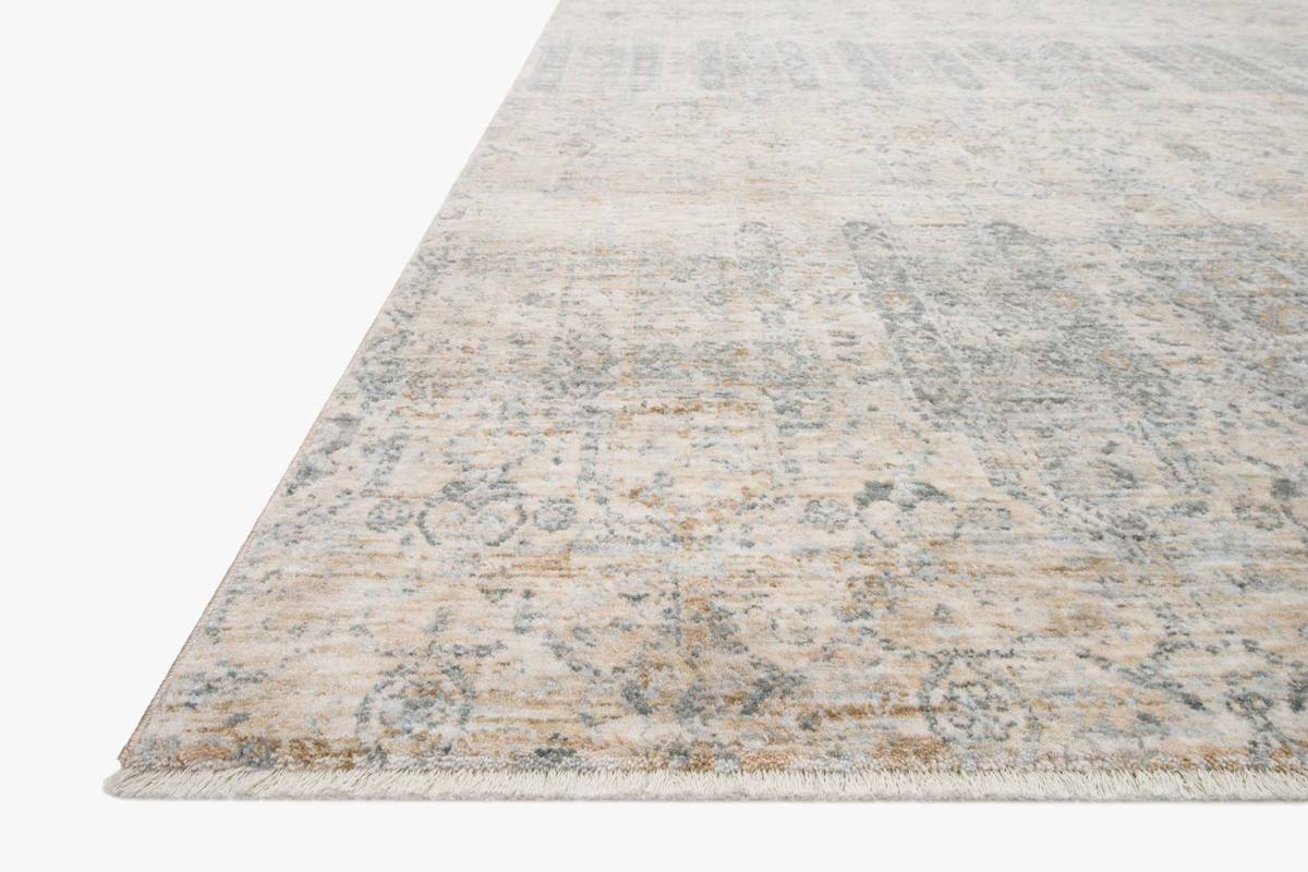 Transitional & Casual Rugs Pandora PAN-02 Lt. Blue - Blue & Ivory - Beige Machine Made Rug