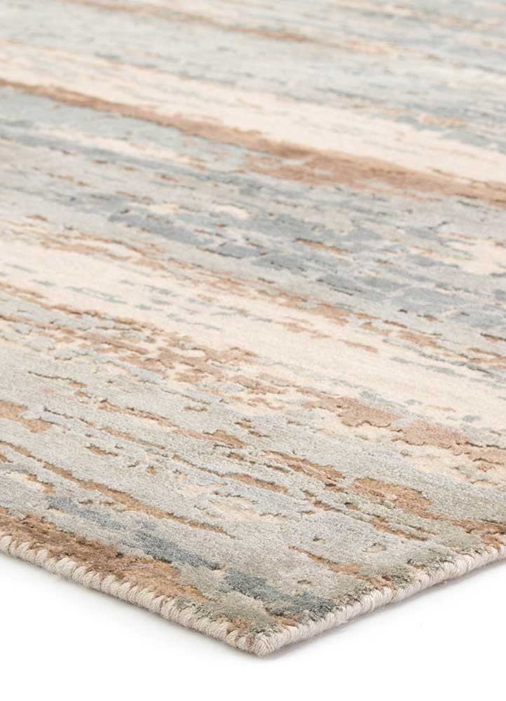 Contemporary Rugs & Transitional Rugs Chaos Theory by Kavi CKV33-Bandi (S) Lt. Grey - Grey & Multi Hand Knotted Rug