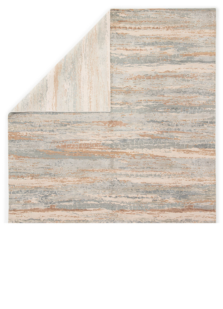 Contemporary Rugs & Transitional Rugs Chaos Theory by Kavi CKV33-Bandi (S) Lt. Grey - Grey & Multi Hand Knotted Rug