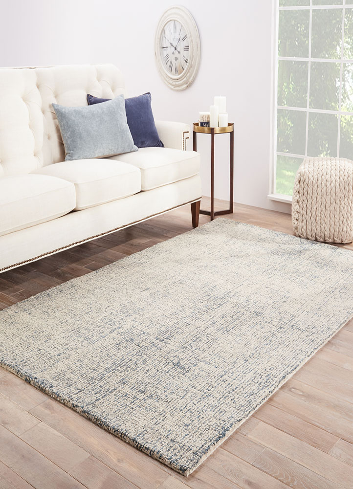 Contemporary & Transitional Rugs Britta BRT03-Oland (S) Lt. Grey - Grey & Lt. Blue - Blue Hand Tufted Rug