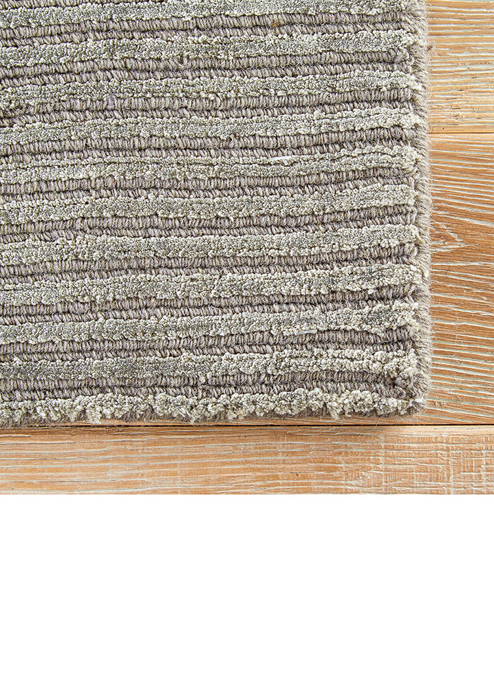 Contemporary Rugs & Transitional Rugs Basis BI05-Basis (S) Lt. Grey - Grey Hand Woven Rug