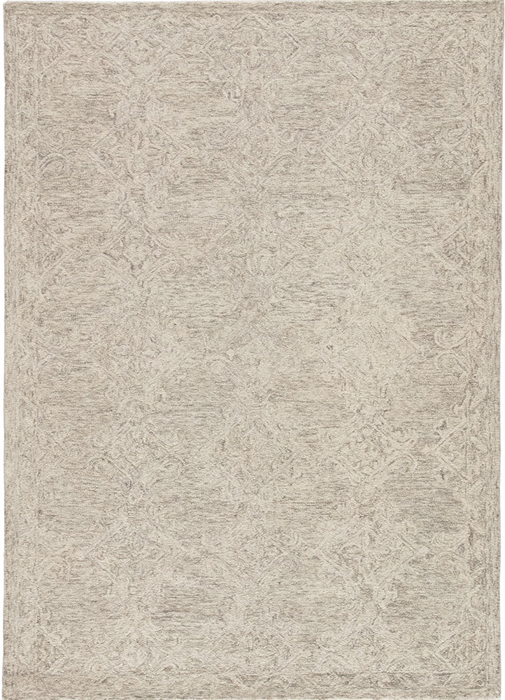 Transitional & Casual Rugs Province PRO05-Corian (S) Lt. Grey - Grey Hand Tufted Rug