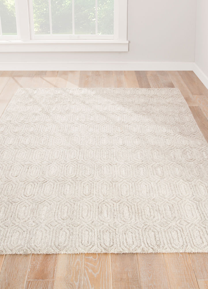 Contemporary Rugs & Transitional Rugs Asos AOS04-Chaise (S) Lt. Grey - Grey Hand Tufted Rug