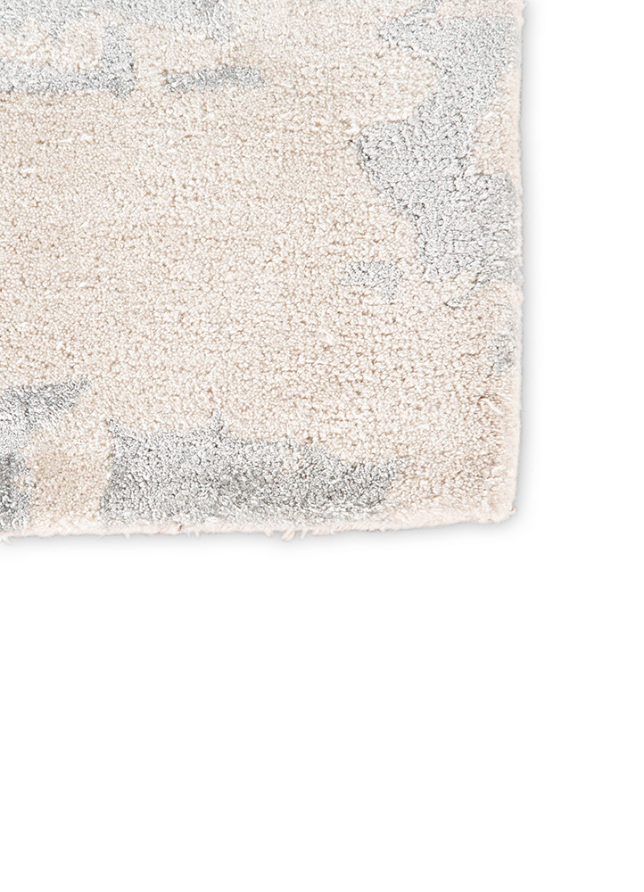 Contemporary Rugs & Transitional Rugs Genesis GES17-Benna (S) Ivory - Beige & Aqua - Lt. Green Hand Tufted Rug