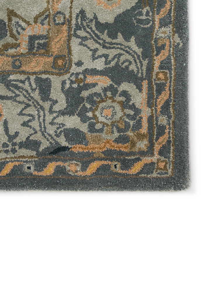 Transitional & Casual Rugs Citrine CIT05-Cristobol (S) Aqua - Lt.Green & Multi Hand Tufted Rug