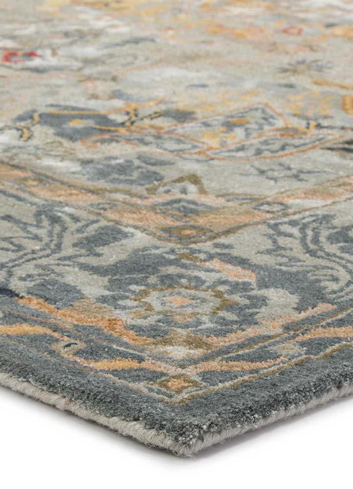 Transitional & Casual Rugs Citrine CIT05-Cristobol (S) Aqua - Lt.Green & Multi Hand Tufted Rug