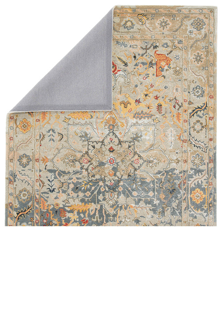 Transitional & Casual Rugs Citrine CIT05-Cristobol (S) Aqua - Lt.Green & Multi Hand Tufted Rug