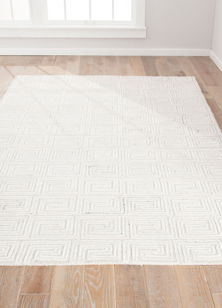 Contemporary & Modern Rugs Capital CAP03-Harkness (S) Ivory - Beige Hand Tufted Rug