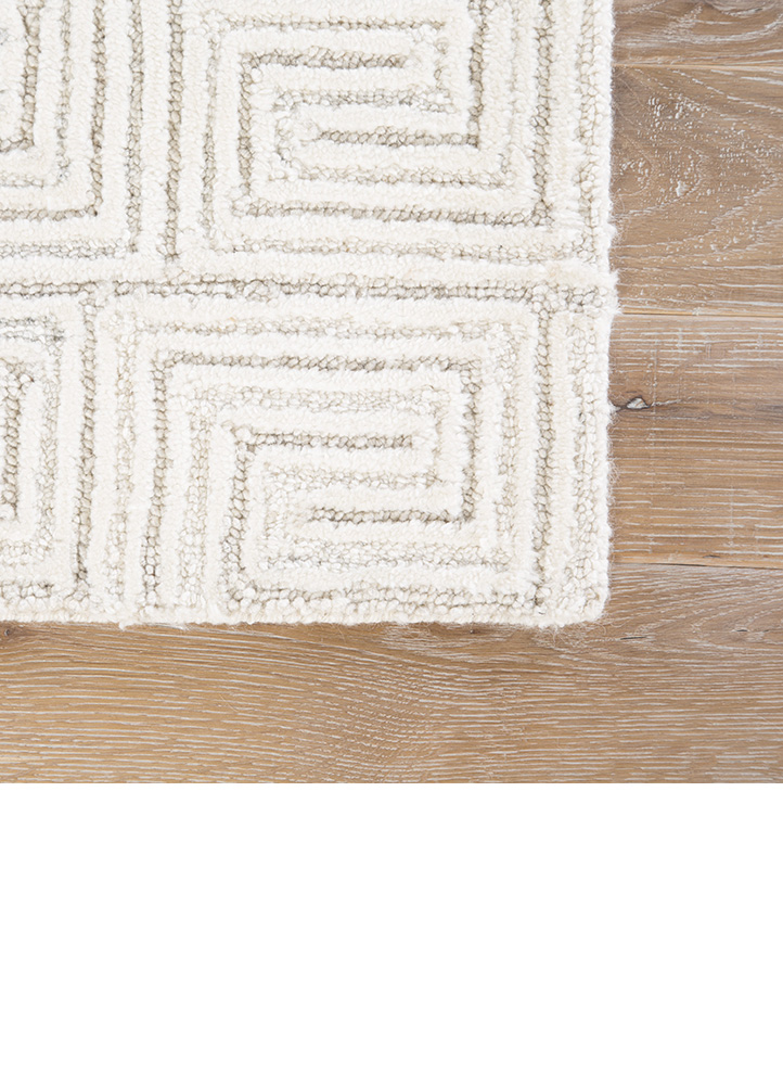 Contemporary & Transitional Rugs Capital CAP03-Harkness (S) Ivory - Beige Hand Tufted Rug