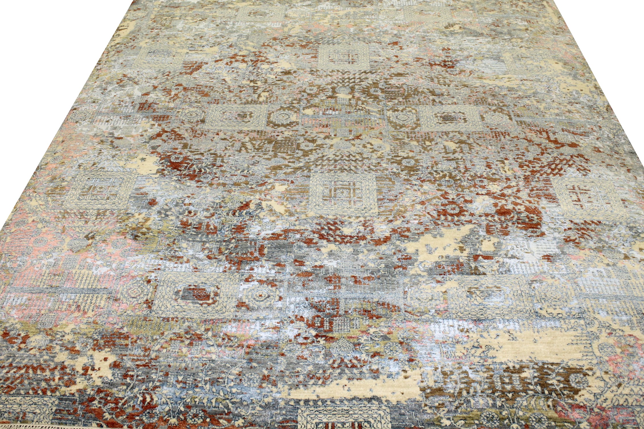 Contemporary Rugs & Transitional Rugs Jankat 022847 Multi Hand Knotted Rug