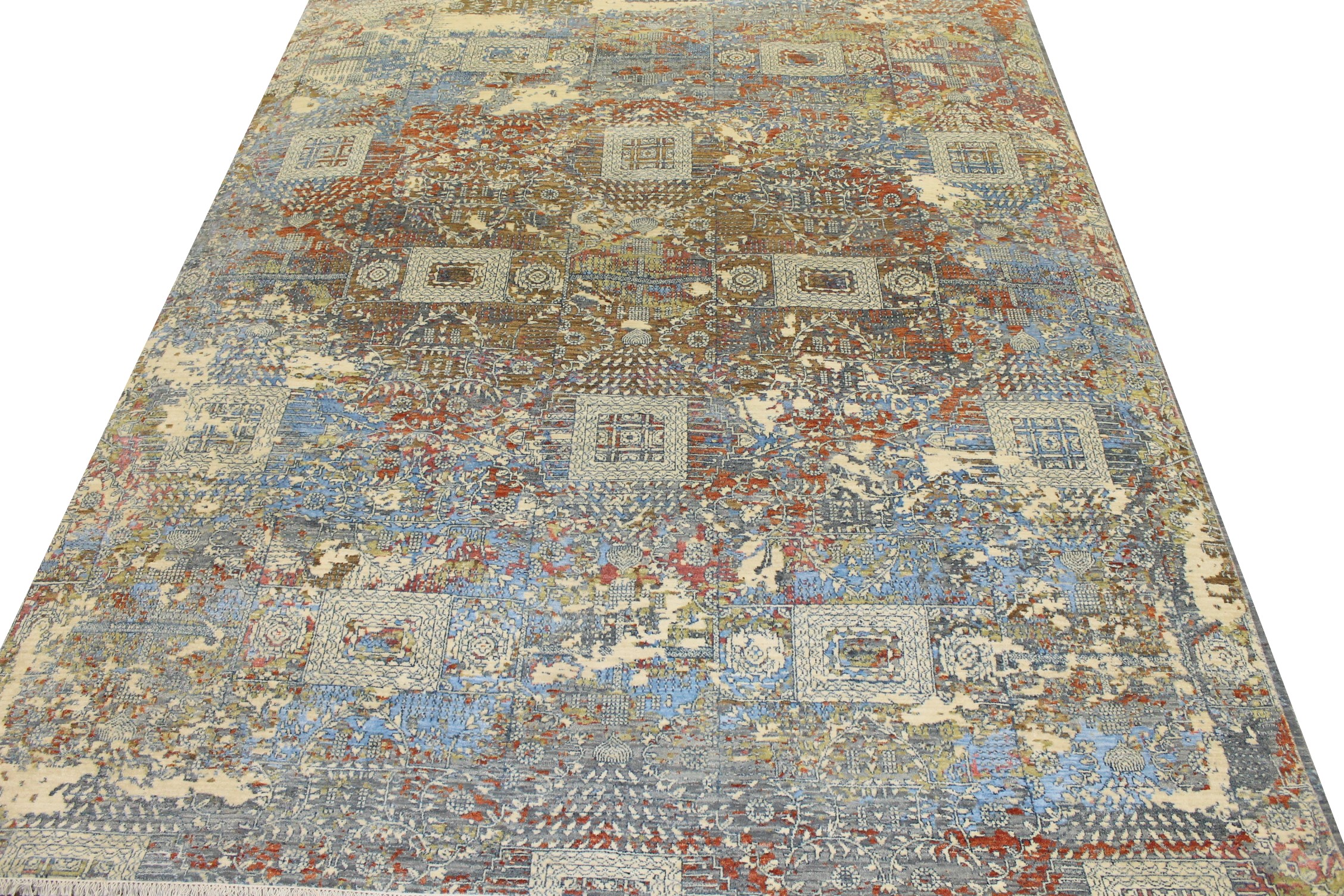 Contemporary Rugs & Transitional Rugs Jankat 022847 Multi Hand Knotted Rug
