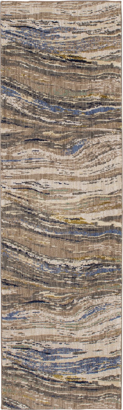 Contemporary Rugs & Transitional Rugs Enigma Continuum 90968-90116 Ivory - Beige & Multi Machine Made Rug