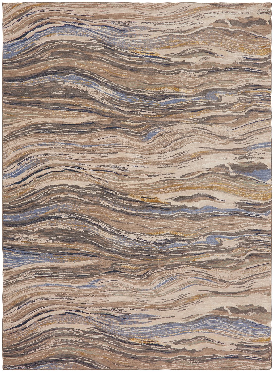 Contemporary Rugs & Transitional Rugs Enigma Continuum 90968-90116 Ivory - Beige & Multi Machine Made Rug