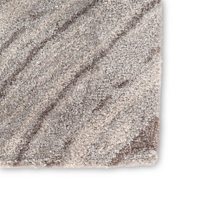 Contemporary Rugs & Transitional Rugs Genesis GES21-Atha Lt. Grey - Grey & Rust - Orange Hand Tufted Rug