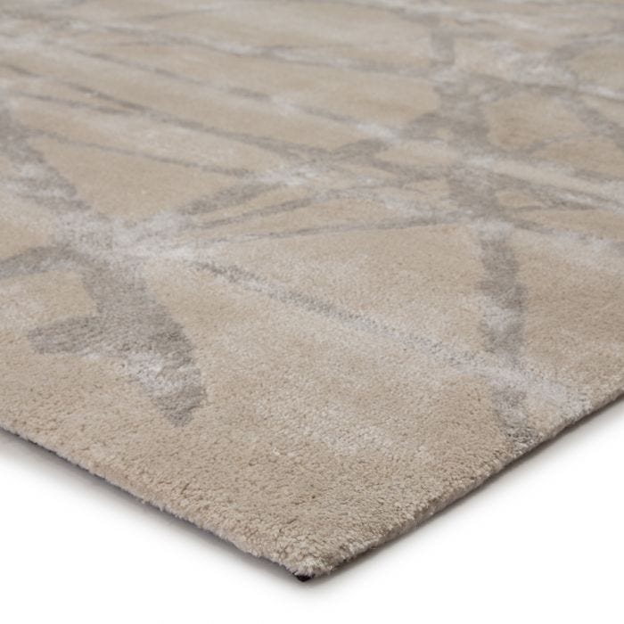 Contemporary Rugs & Transitional Rugs Etho ENK11-Avondale Ivory - Beige & Lt. Grey - Grey Hand Tufted Rug