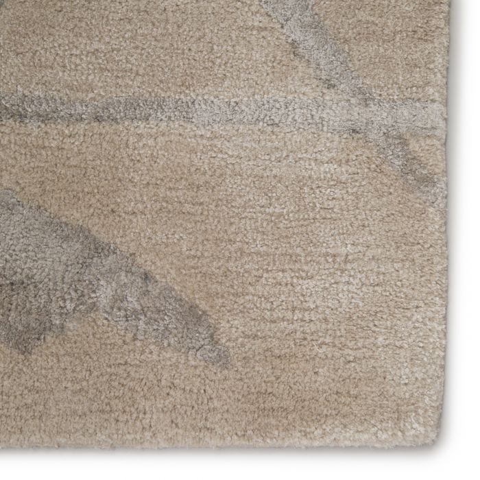 Contemporary Rugs & Transitional Rugs Etho ENK11-Avondale Ivory - Beige & Lt. Grey - Grey Hand Tufted Rug