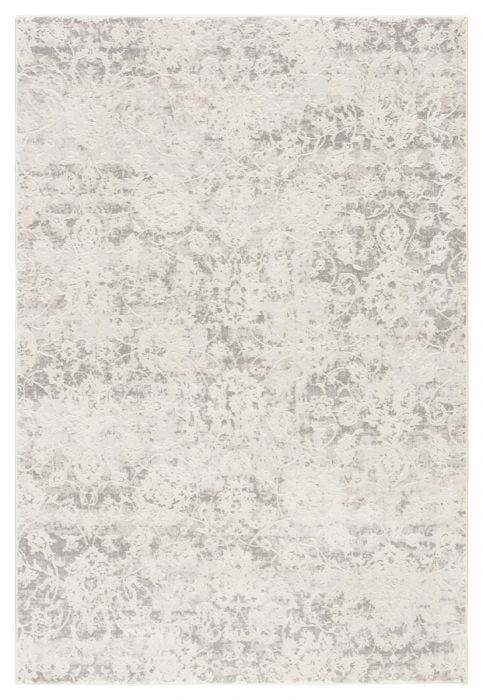 Contemporary & Transitional Rugs Cirque CIQ10 - Alonsa Lt. Grey - Grey & Ivory - Beige Machine Made Rug