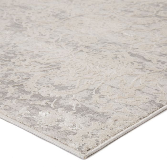 Contemporary Rugs & Transitional Rugs Cirque CIQ10 - Alonsa Lt. Grey - Grey & Ivory - Beige Machine Made Rug