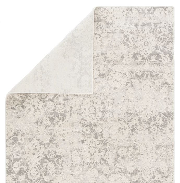 Contemporary Rugs & Transitional Rugs Cirque CIQ10 - Alonsa Lt. Grey - Grey & Ivory - Beige Machine Made Rug