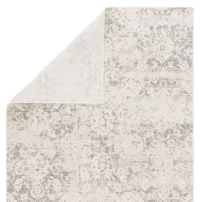 Contemporary & Transitional Rugs Cirque CIQ10 - Alonsa Lt. Grey - Grey & Ivory - Beige Machine Made Rug