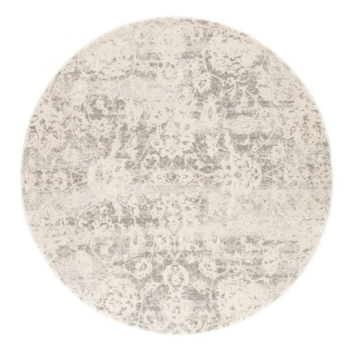 Contemporary Rugs & Transitional Rugs Cirque CIQ10 - Alonsa Lt. Grey - Grey & Ivory - Beige Machine Made Rug