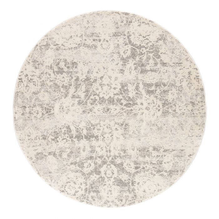 Contemporary & Transitional Rugs Cirque CIQ10 - Alonsa Lt. Grey - Grey & Ivory - Beige Machine Made Rug