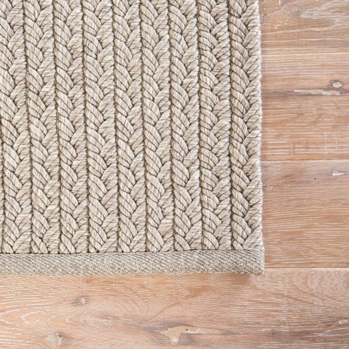 Flat Woven Rugs Nirvana Premium NIP05-Iver Lt. Grey - Grey & Camel - Taupe Hand Woven Rug