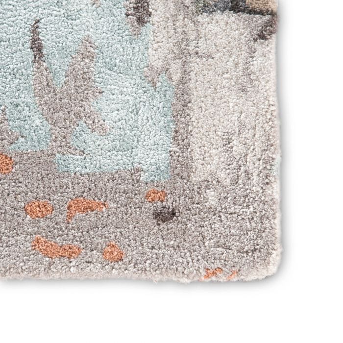 Contemporary Rugs & Transitional Rugs Genesis GES25 - Luella Lt. Grey - Grey & Multi Hand Tufted Rug