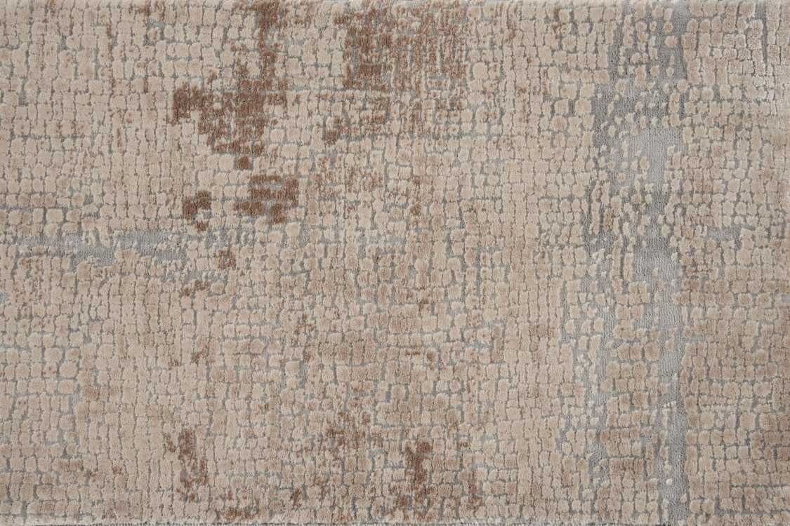 Custom Rugs, Runners & Rounds RUSTIC TEXTURES ABSTRACT MOSIAC RUS06 SANDSTONE BROADLOOM Camel - Taupe & Lt. Blue - Blue Machine Made Rug