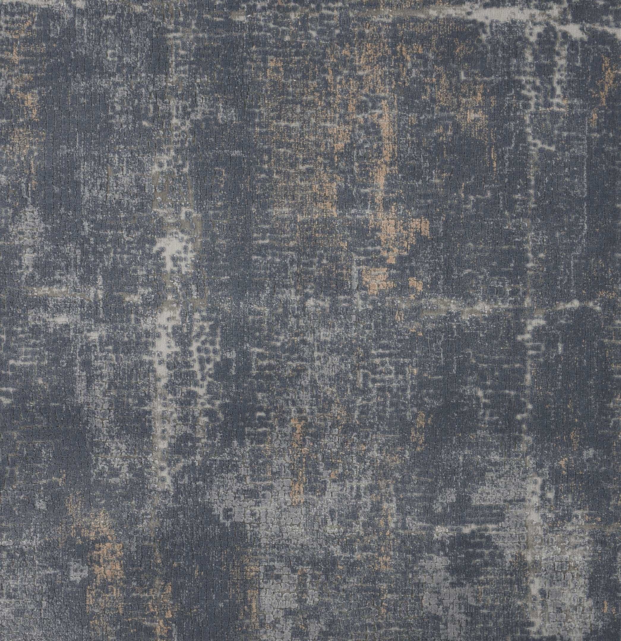Custom Rugs, Runners & Rounds RUSTIC TEXTURES ABSTRACT MOSIAC RUS06 SLATE BROADLOOM Lt. Grey - Grey Machine Made Rug
