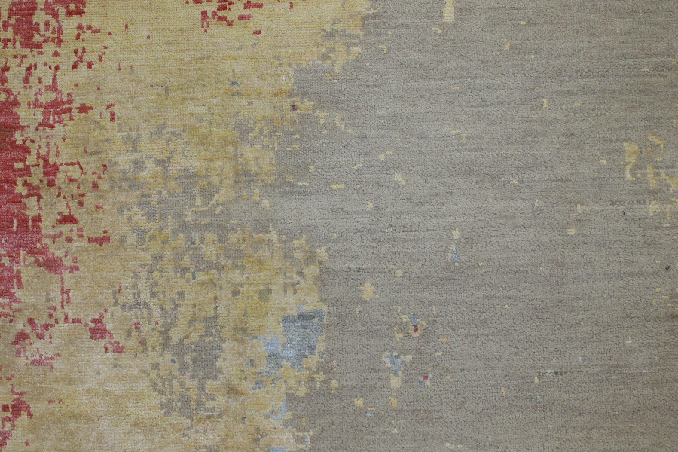Contemporary Rugs & Transitional Rugs Jankat 023395 Ivory - Beige & Multi Hand Knotted Rug