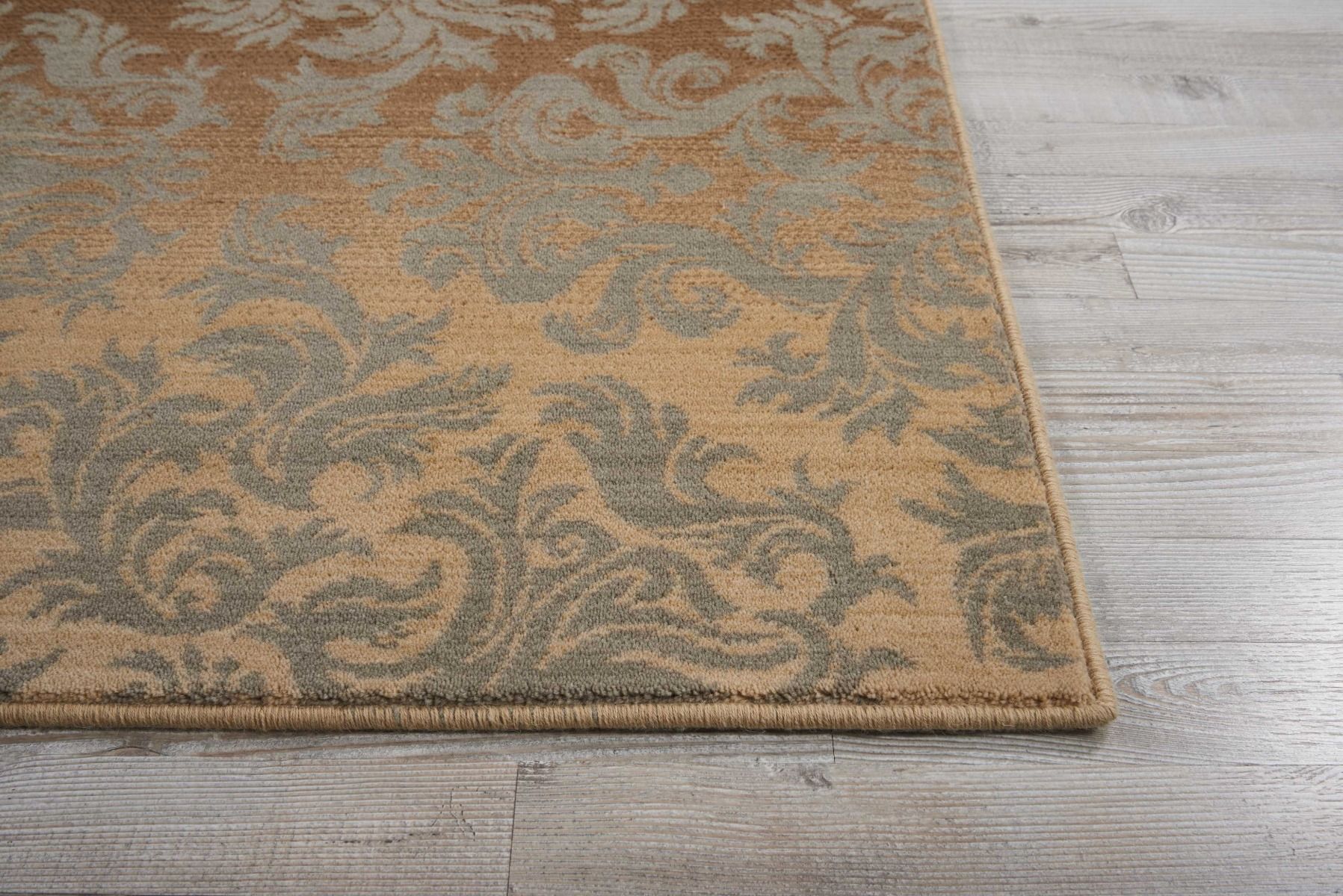 Traditional & Oriental Rugs Riviera Riv-06 Lt. Brown - Chocolate & Lt. Gold - Gold Machine Made Rug